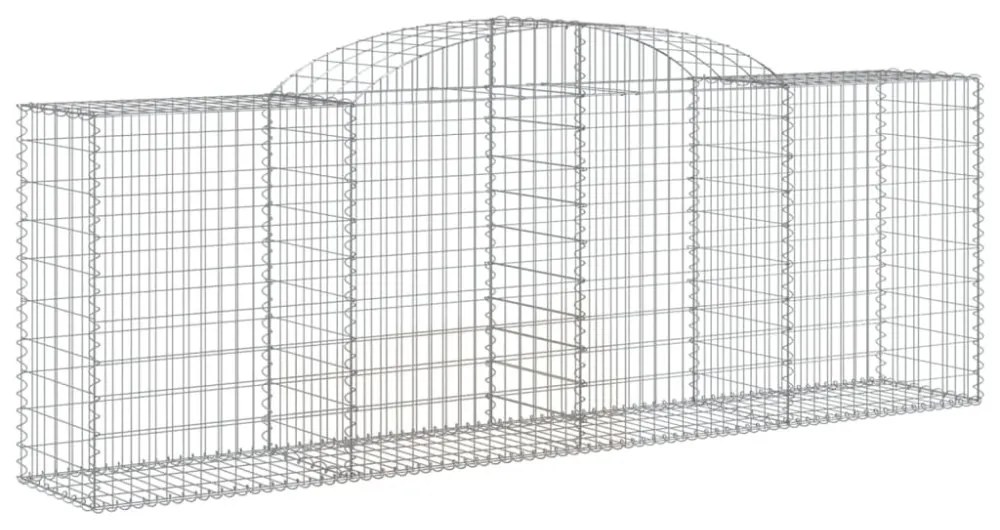 25 db íves horganyzott vas gabion kosár 300 x 50 x 100/120 cm