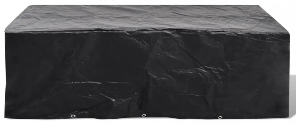 2 db 8 személyes polyrattan szett huzat 10 lyukkal 300 x 140 cm