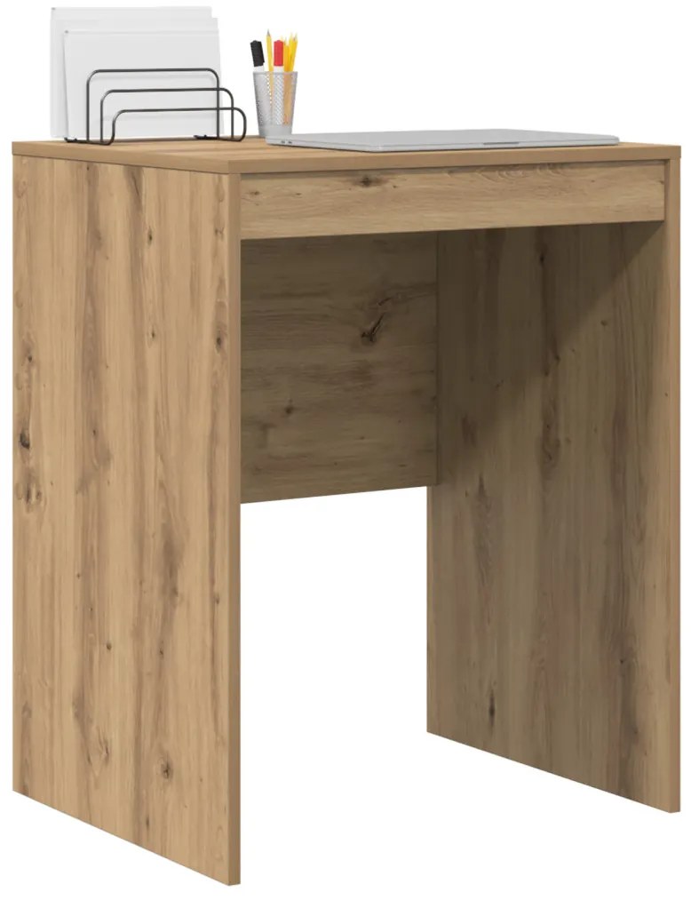 vidaXL Íróasztal Művészi tölgy Mérnöki fa 60 x 50 x 76 cm Íróasztal