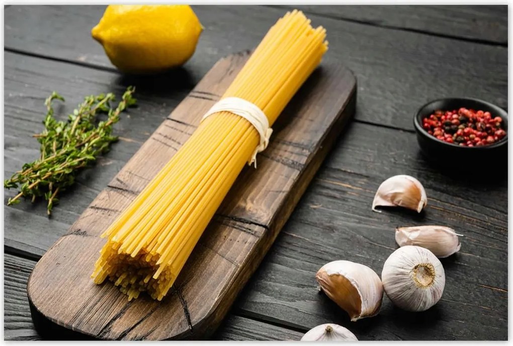 Poszterek 120x80 Tészta szett a deszkán