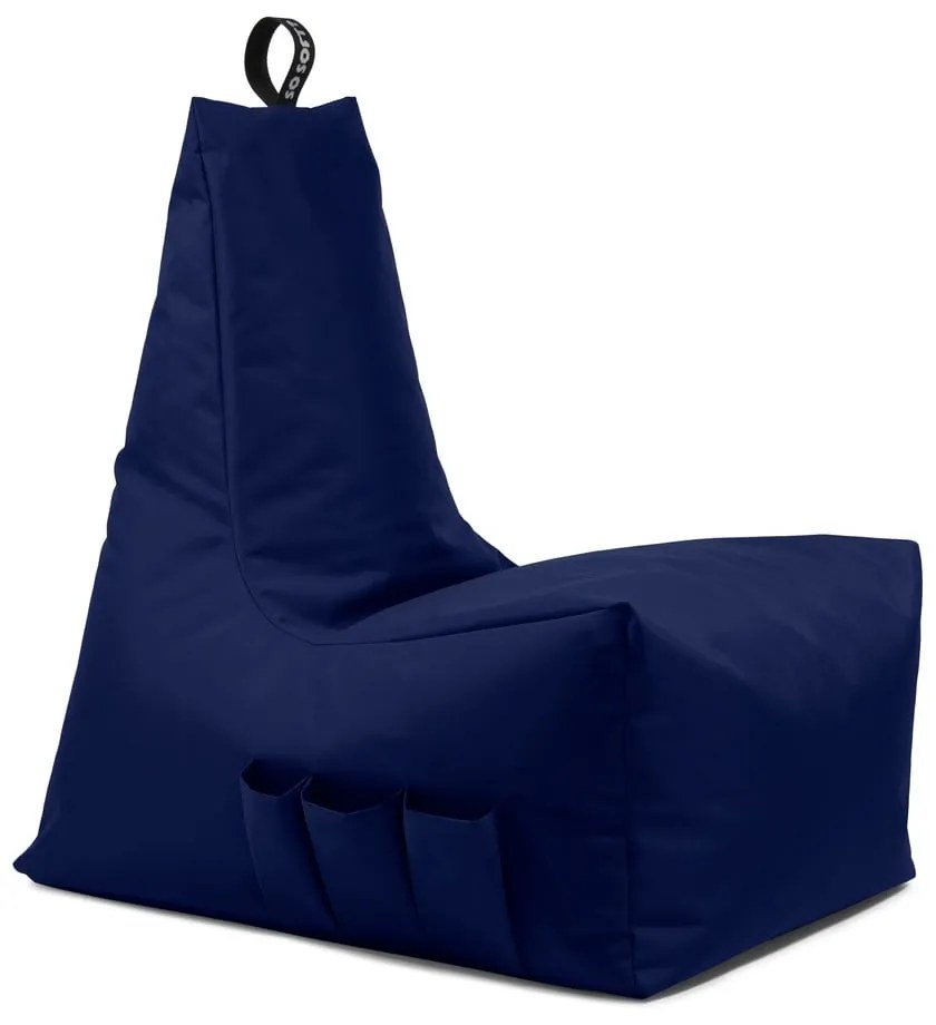 Sötétkék babzsákfotel Icy Gamer L – So Soft?