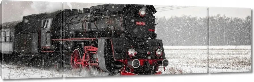 Vászonkép 170x50 Mozdony Gőzmozdony