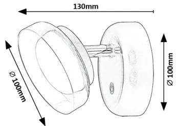 Rabalux 71272 - LED Fali lámpa JAVI LED/2W/5V 3000K