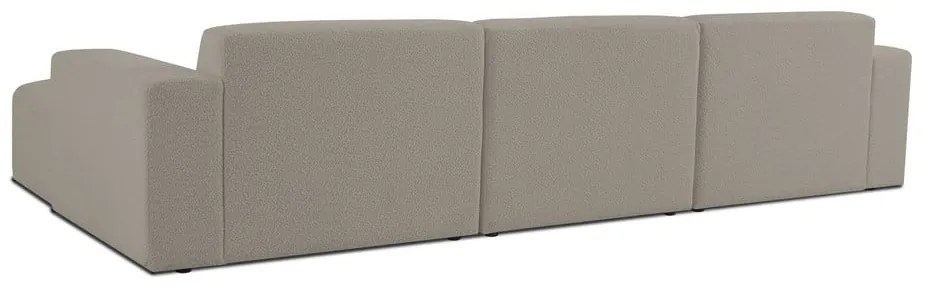 Világosbarna buklé sarokkanapé (jobb oldali) Roxy – Scandic