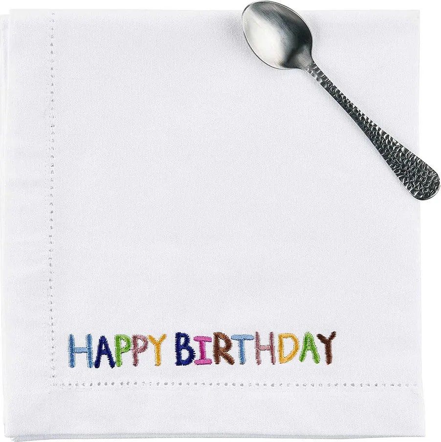 HAPPY BIRTHDAY textil szalvéta 45x45 cm