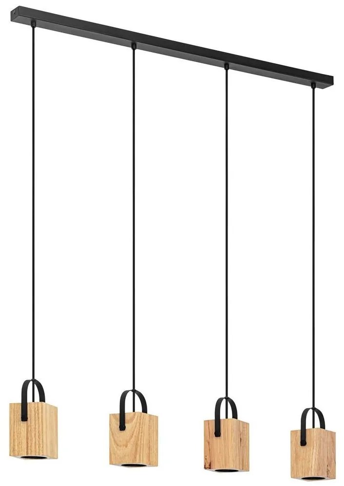 Eglo 43748 - LED Csillár zsinóron AYLES 4xGU10/3W/230V