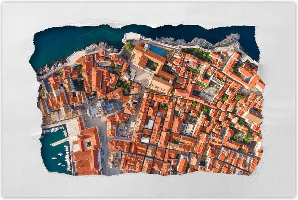 Poszterek 90x60 Dubrovnik madártávlatból