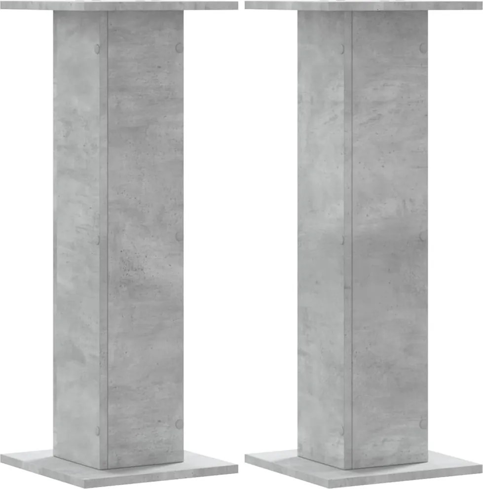 vidaXL 2 db betonszürke szerelt fa növénytartó állvány 30 x 30 x 40 cm