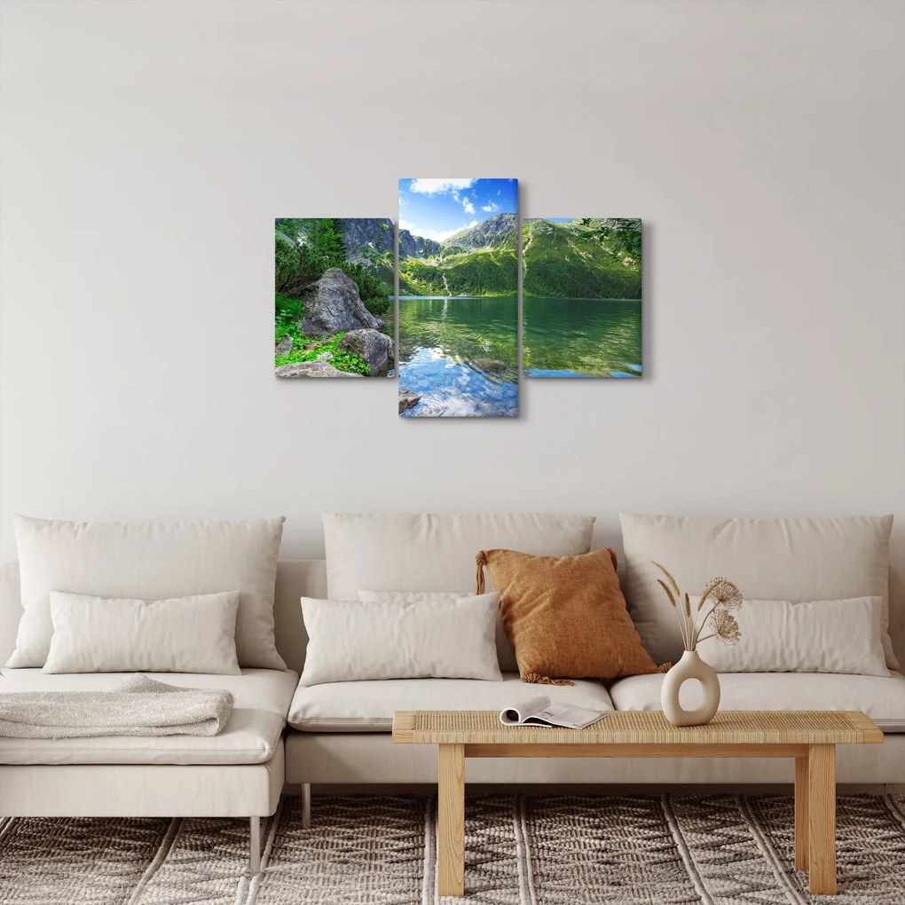Tó a Tátrában képe (90x60 cm)
