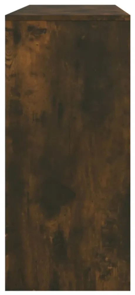 füstös tölgy színű szerelt fa tálalóasztal 100x35x76,5 cm