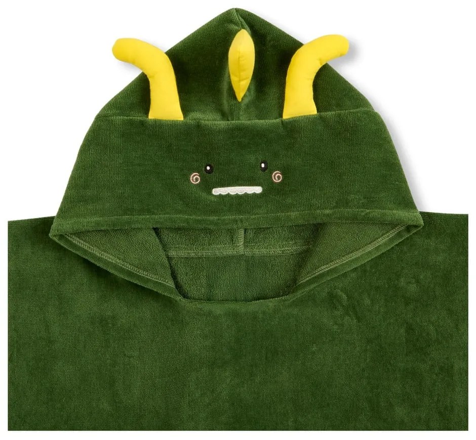 Zöld pamut gyerek fürdőponcsó Joep – Good Morning