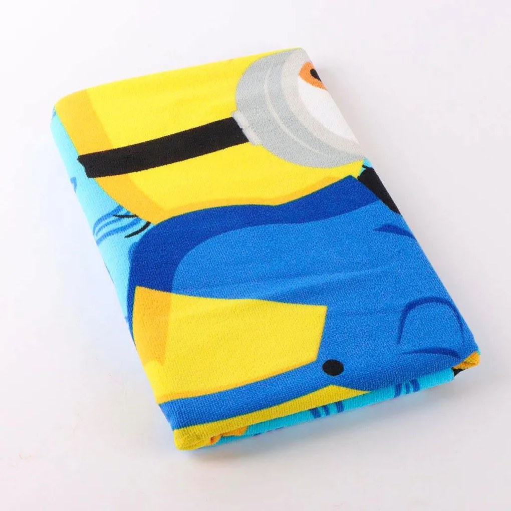 Minyonok Blue Banana fürdőlepedő, strand törölköző 70x140cm (Fast Dry)