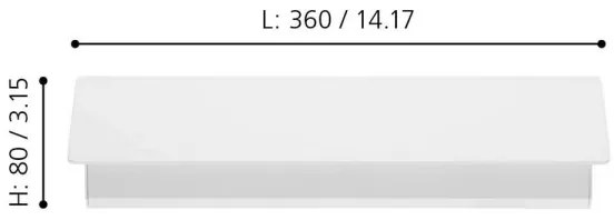 Eglo 99086 - LED Fali lámpa ZUBIALDE LED/12W/230V