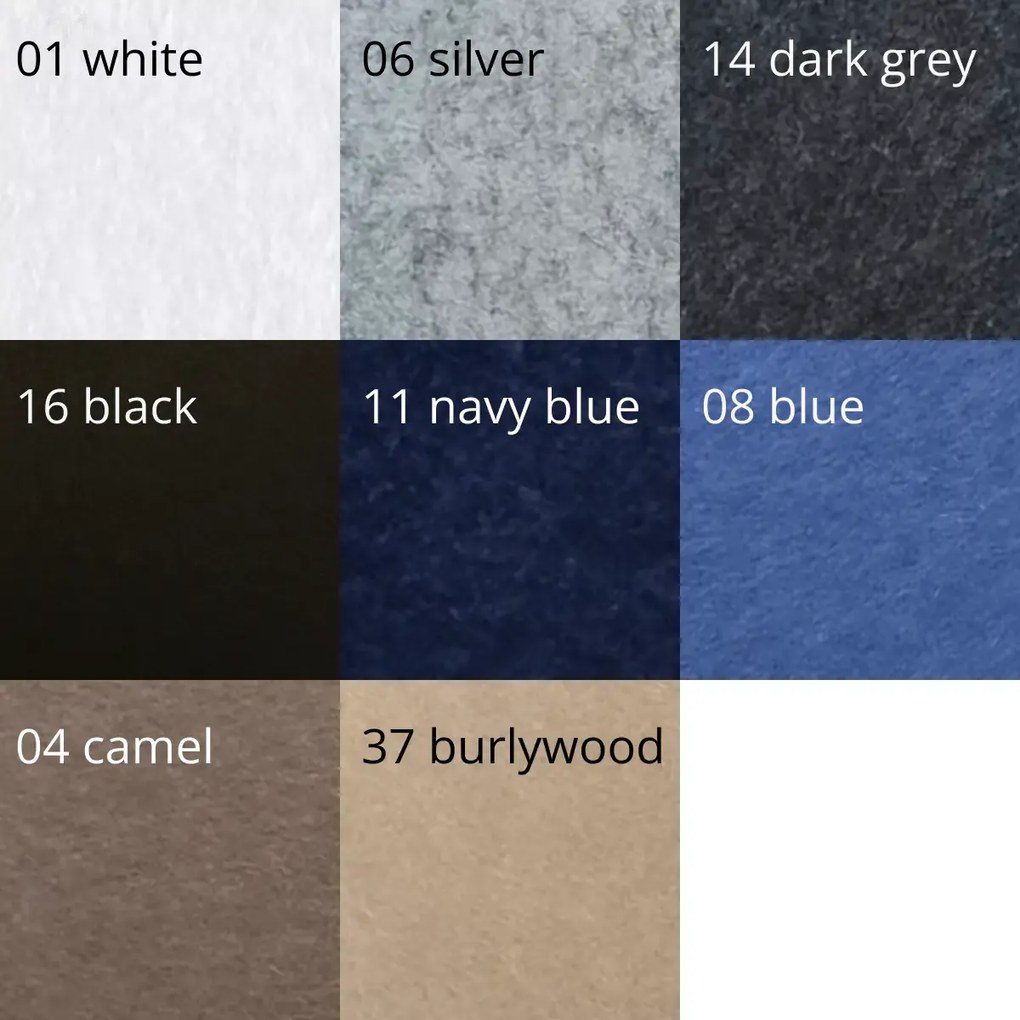 Bilnora extra sűrű Hatszögletű öntapadós hátoldalú filc hangszigetelő panel nappaliba 9mm Vastag 50*50 cm - 37 burlywood (vajszínű) , 50x50x0,9cm