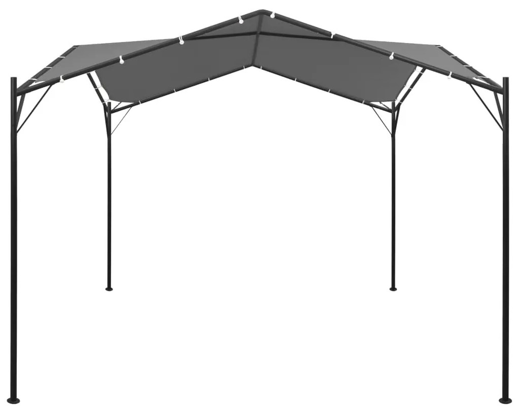 Antracitszürke pavilon 4 x 4 m