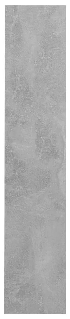 betonszürke forgácslap fali cipősszekrény 80 x 18 x 90 cm
