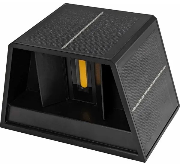 LED Napelemes fali lámpa CUBUS 2xLED/1,5W/3,7V 1500 mAh IP54