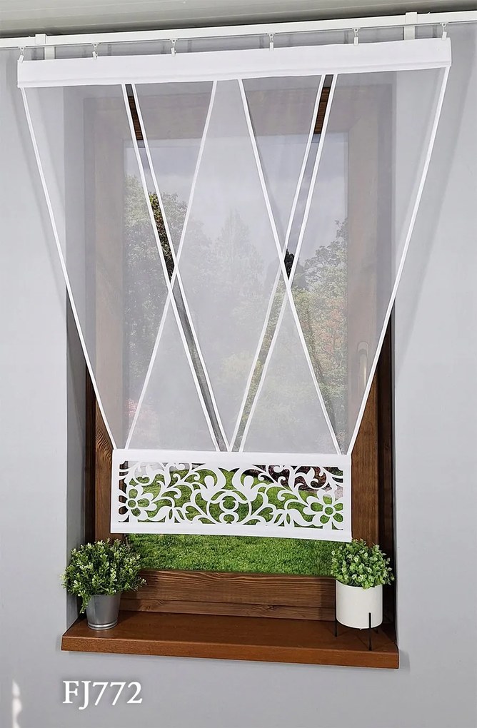 Áttört panelfüggöny modern ablakfüggöny FJ772 105cm