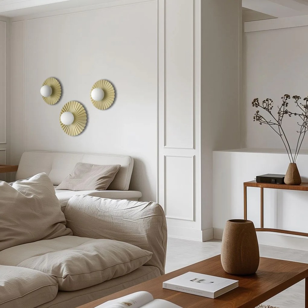 Cosmolight modern fali lámpa marbella arany cosw01418au