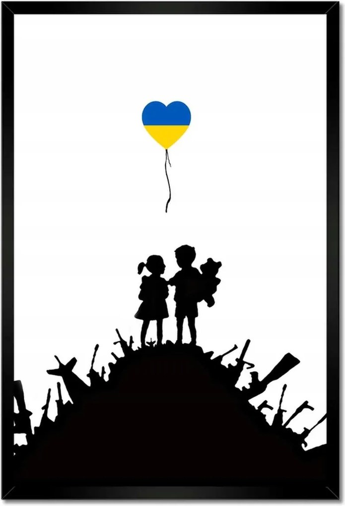 Poszterek keretben 40x60 Banksy Léggömb Ukrajna