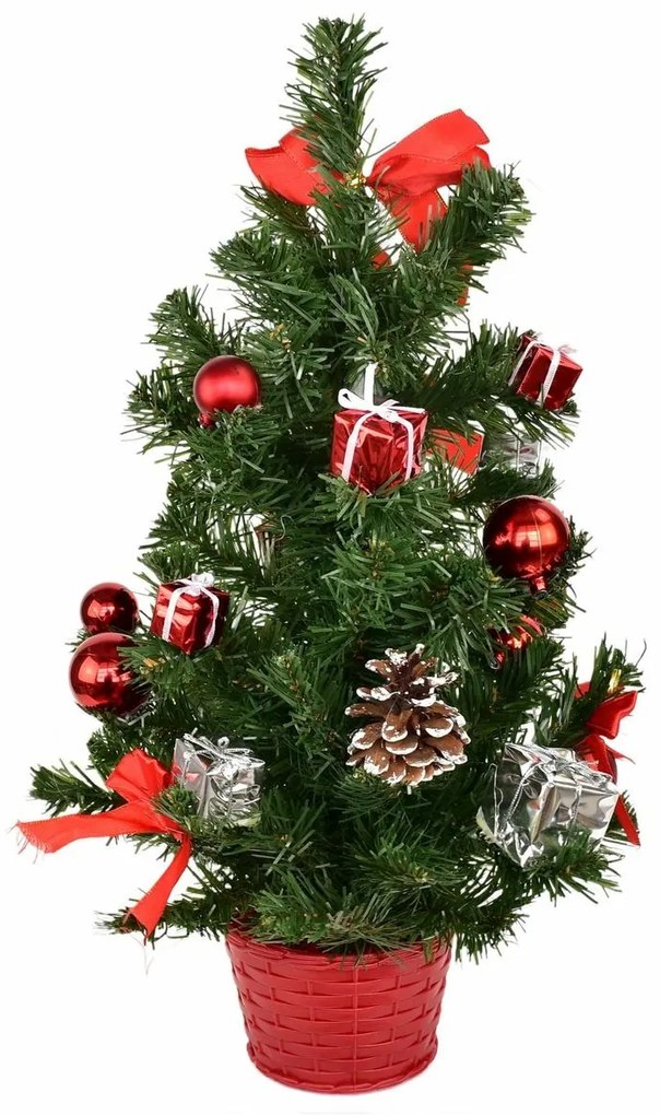 Salemi karácsonyi díszített fa, 50 cm