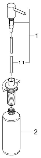 GROHE 40536000 - CONTEMPORARY 400 ml szappanadagoló, fényes króm