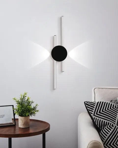 Eglo 902123 - VENTICELLO LED fali lámpatest LED/20W/230V + LED/0,91W fekete