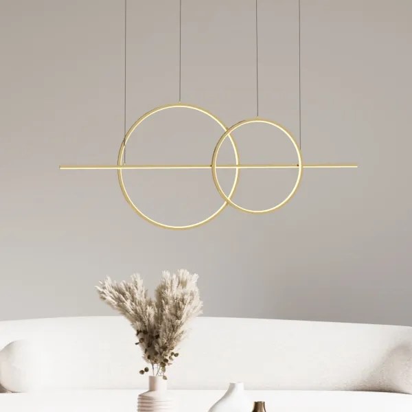 Zuma Line MD7358-2A-3GT - CHOLET LED csillár 34W/230V arany színben