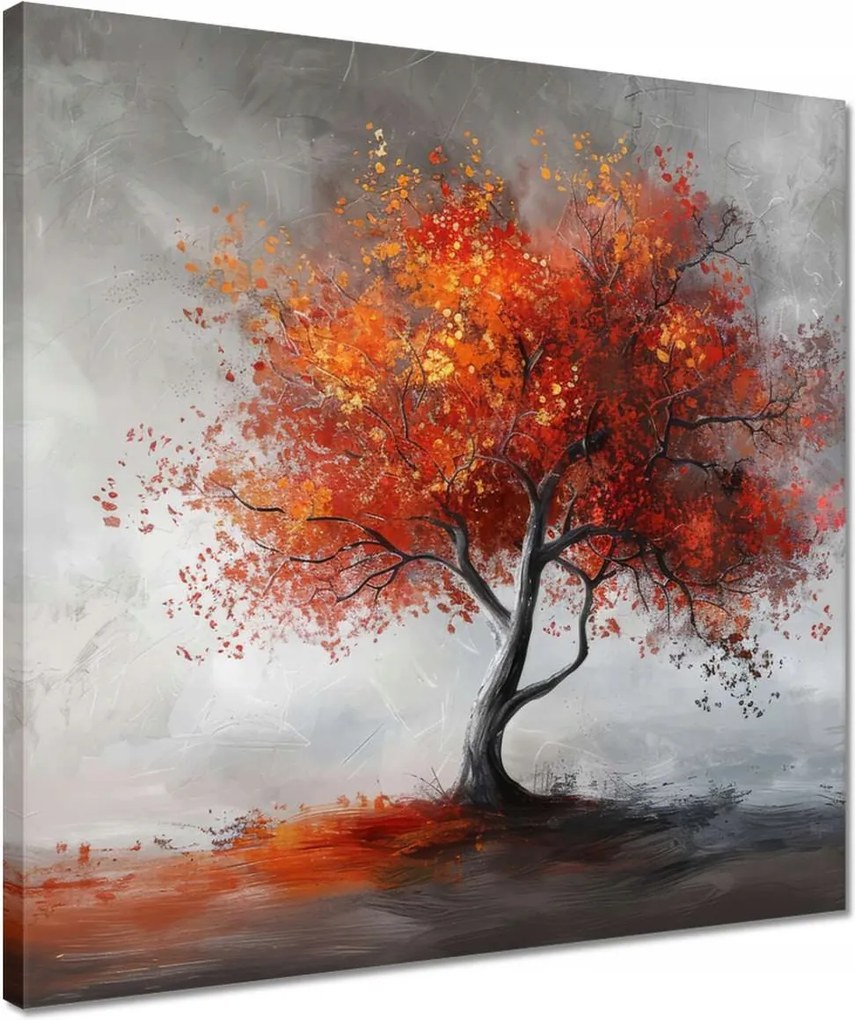 Vászonkép 40x40 Fa tüzes színekben