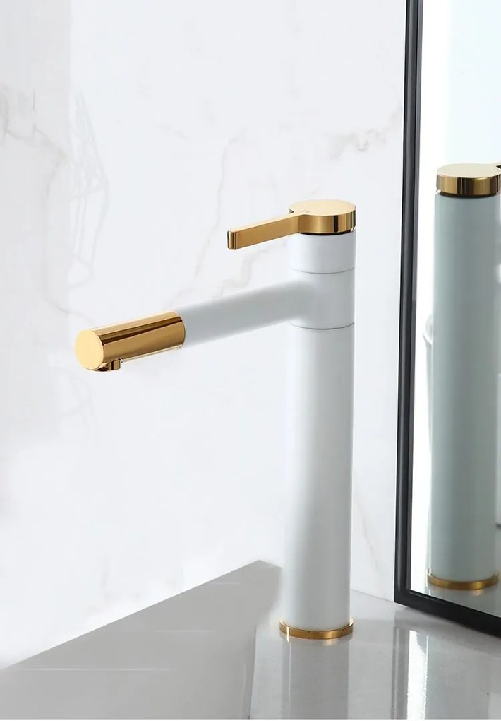 rea SMART White Gold magasított fürdőszobai mosdó csaptelep