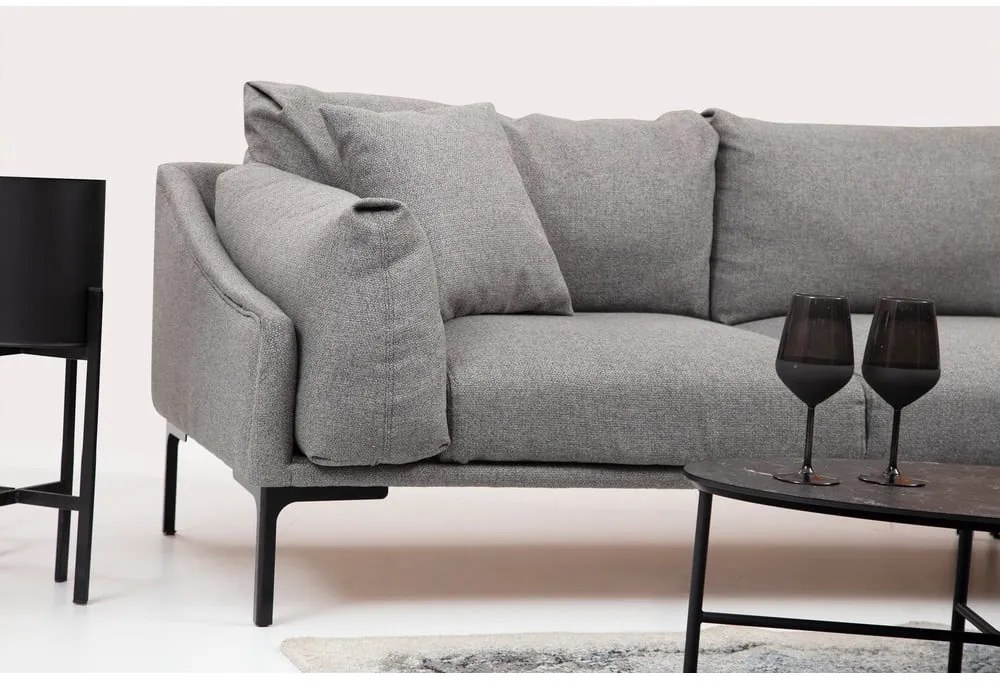 Leo szürke sarokkanapé, jobb oldali - Artie