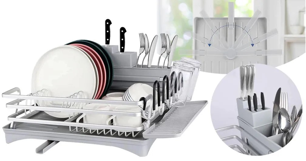 Edényszárító csepegtető tálcával