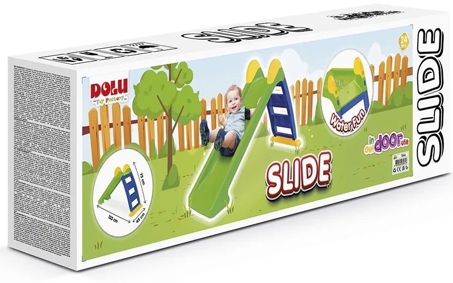 Dolu Gyerekcsúszda zöld, 133 x 72 x 45 cm