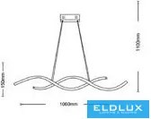 ELDLUX B56-A3C Modern Led Függesztett Lámpa IP20