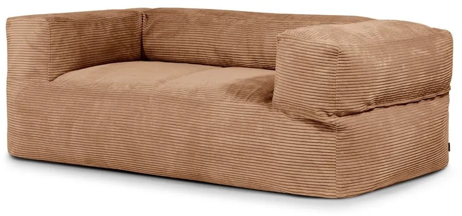 Barna kordbársony babzsákfotel Sofa MooG – SLOWDOWN