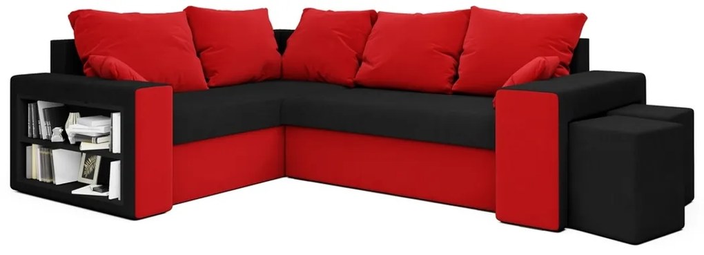 SPOKANE ágyazható sarok ülőgarnitúra, 260x66x180, mikrofáze 15/22, balos