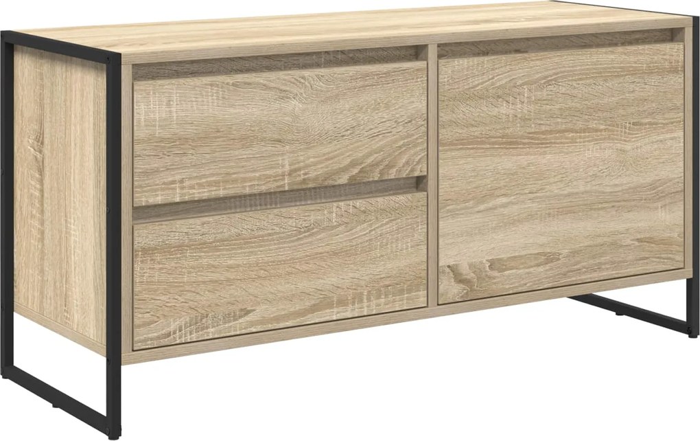 vidaXL TV szekrény fiókkal Sonoma 100 x 36 x 49.5 cm Faanyag