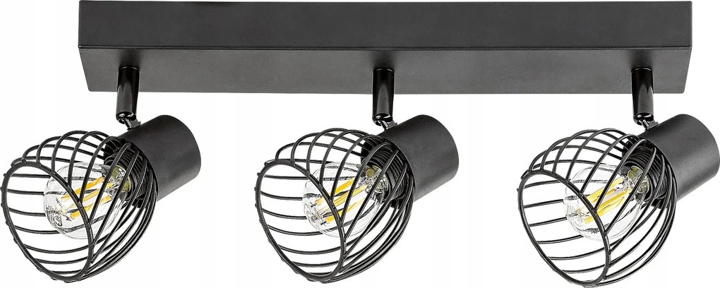 Rabalux Világító szalag fekete E14 3x10W Aberama 73003 IP20