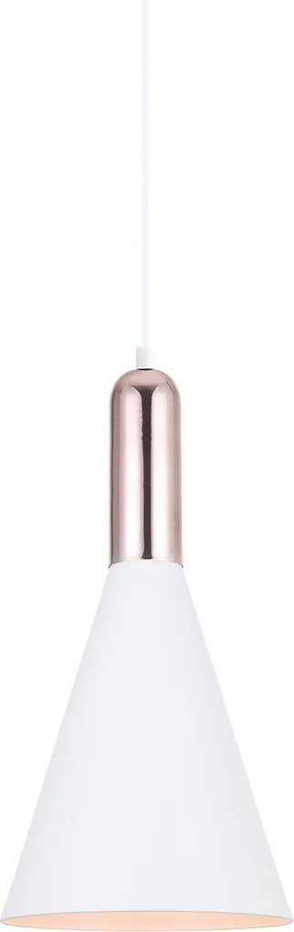 Italux modern skandináv függeszték khaleo fehér réz itxmdm-3030/1 w+cop