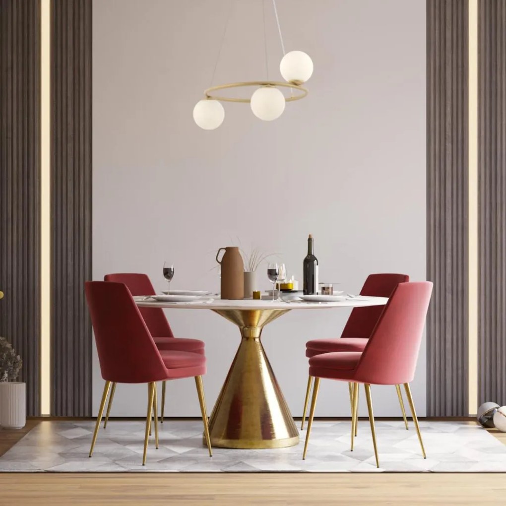 SIGMA LIGHTING 33380 GAMA Többágú Függesztett Lámpa Fehér, Arany G9 IP20