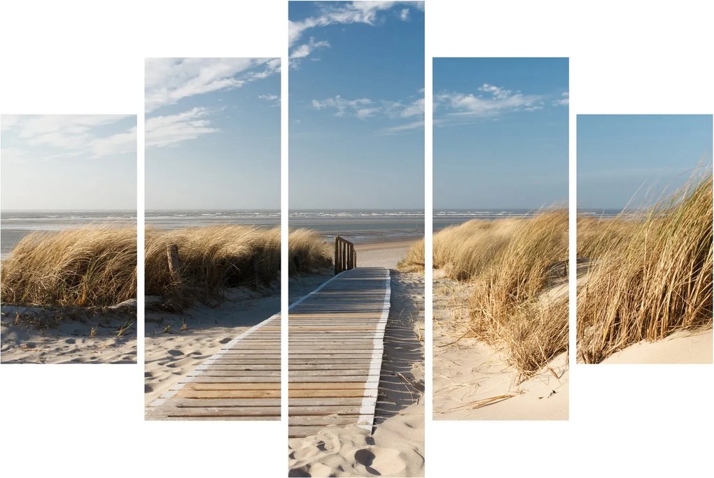 Kép - Homokos strand Langeoog szigetén, Németországban (150x105 cm)