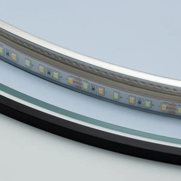 Brilagi - LED fürdőszobai tükör VENA BLACK LED/19W/230V 60 cm IP44 CRI 90 dimmelhető + CCT