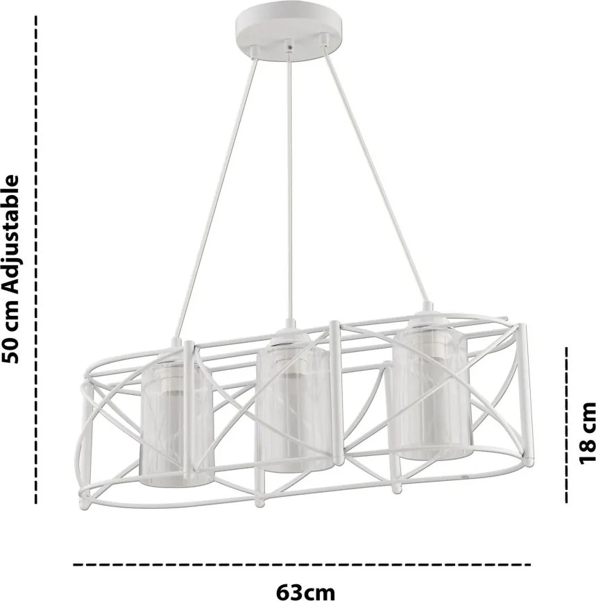 Dratrio Glass - White, Transparent