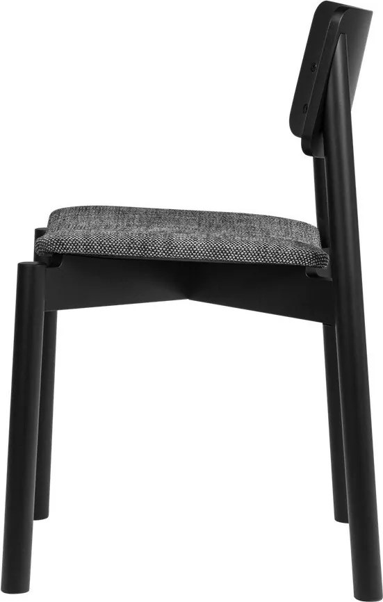 Fekete rakásolható étkezőszék Wem – noo.ma