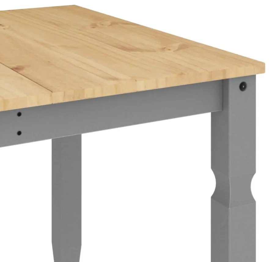 Corona szürke tömör fenyőfa ebédlőasztal 180 x 90 x 75 cm