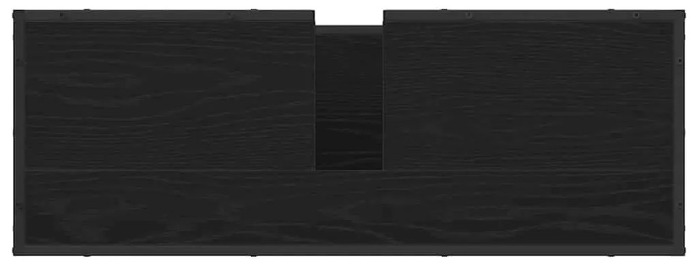 Fürdőszoba bútor szett 2 pcs Musta tammi 90 x 33 x 60 cm