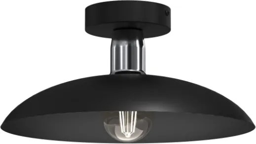 Ewilight Mennyezeti lámpa függeszték lámpabúra Rami E27 fekete/króm