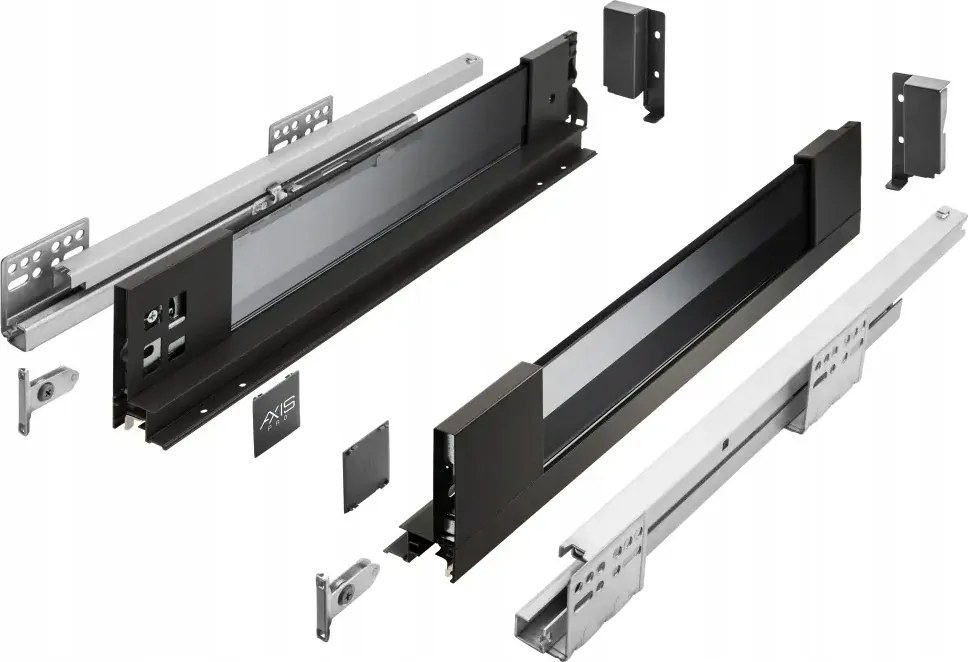 Fiók Gtv Axispro Glass Magas H167 350 Oldal Üveg Csendes Ház Fekete