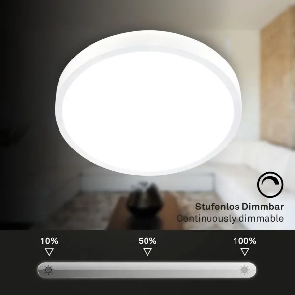 Briloner 3709-016 - LED RGBW Dimmelhető mennyezeti lámpa LED/22W/230V fehér + távirányító