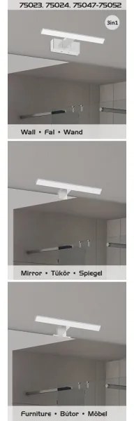 Rabalux 75048 - LED fürdőszobai tükörvilágítás OLIRO LED/6W/230V IP44 40 cm króm